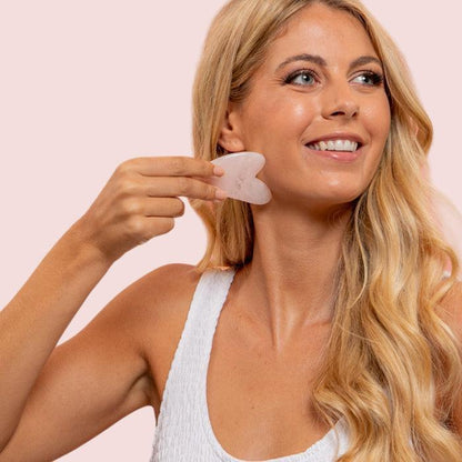 GUA SHA QUARTZ ROSE